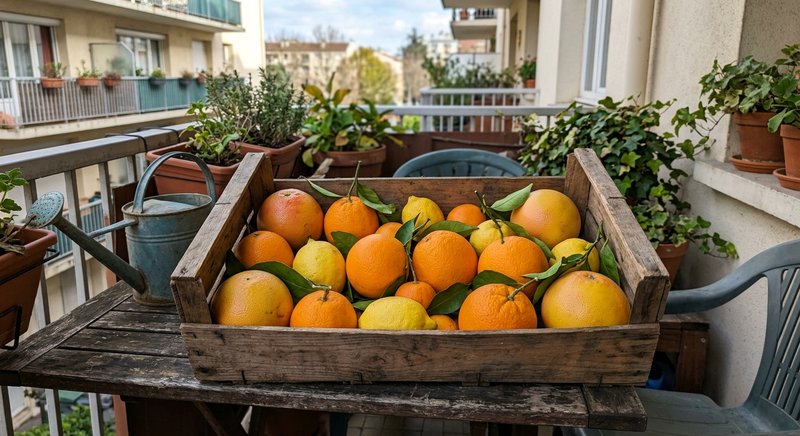 Plants d'agrumes greffés prêts à planter dans un jardin