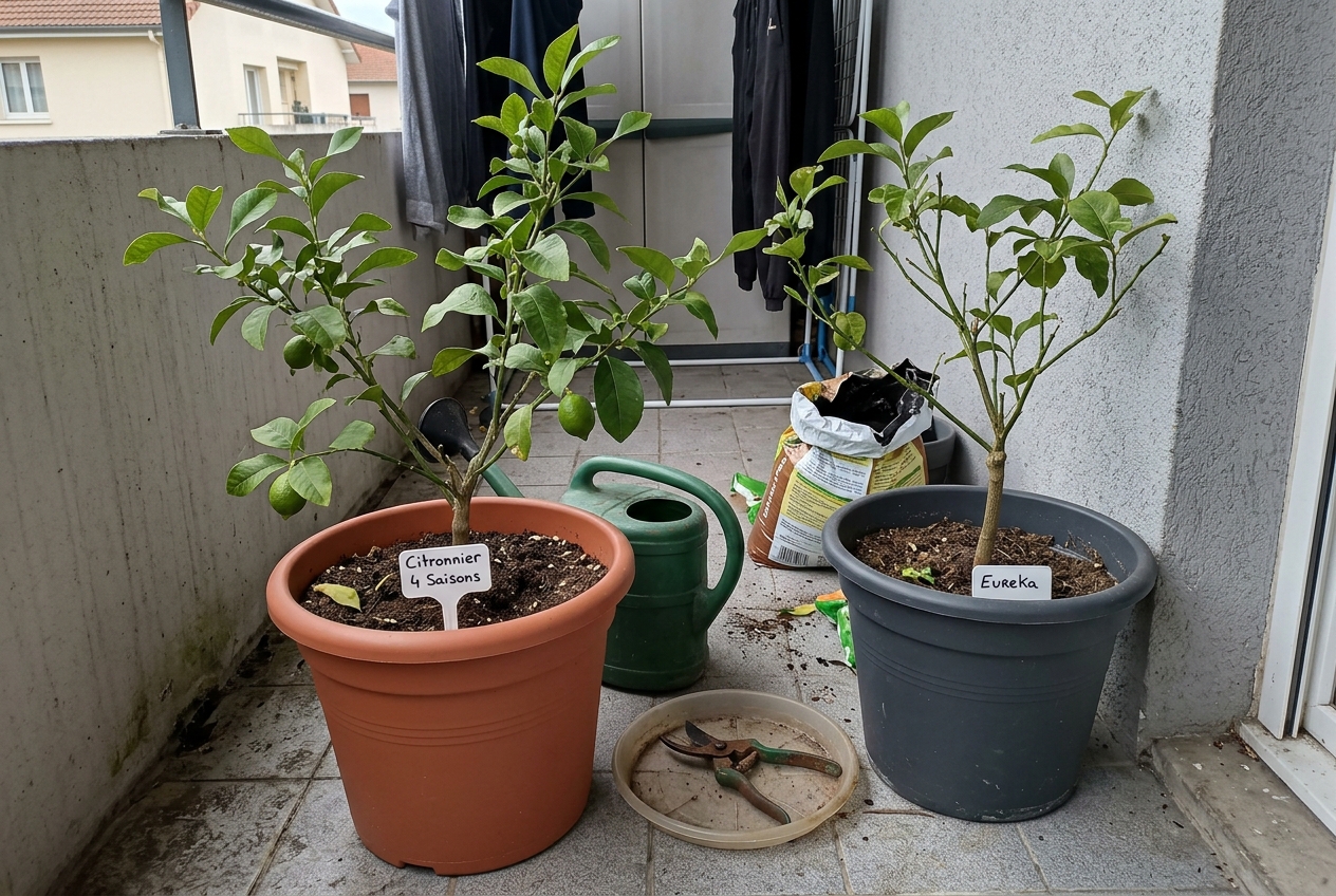 citronnier-en-pot Citronnier en Pot : Guide Complet d'Entretien et Culture : 1. choisir la meilleure variété pour une culture en bac