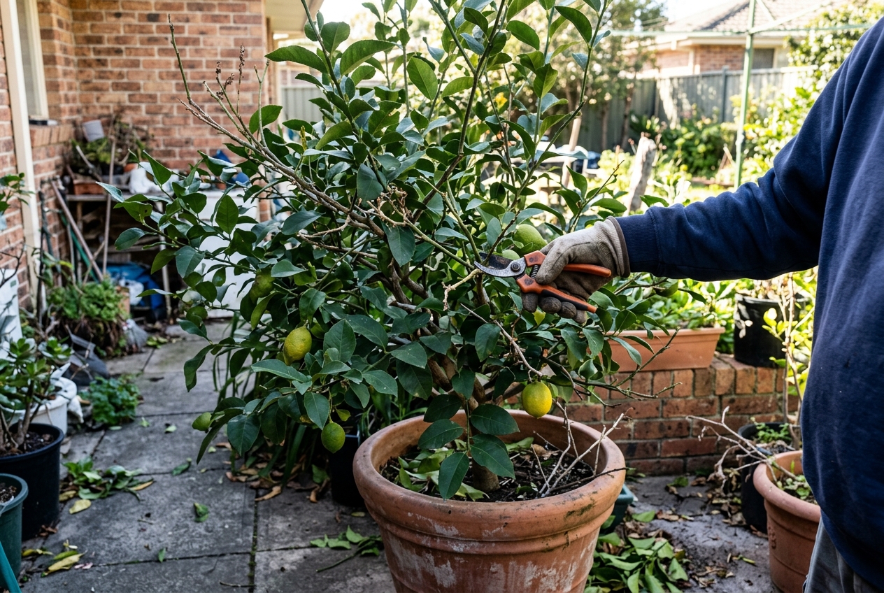 citronnier-en-pot Citronnier en Pot : Guide Complet d'Entretien et Culture : 5. taille et maladies courantes